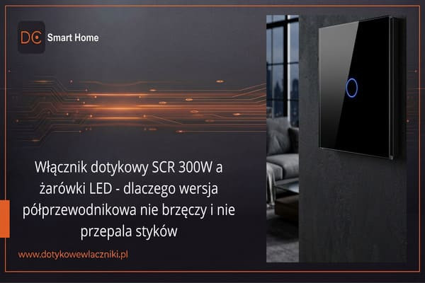 Recenzja techniczna: Włącznik dotykowy SCR 300W a LED – dlaczego warto go wybrać?